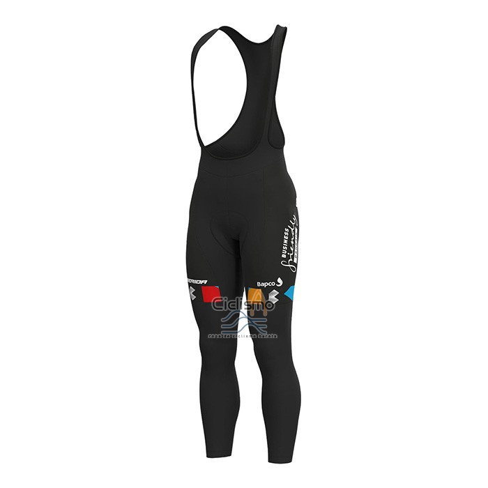 Bahrain Victorious Ropa Ciclismo Culotte Largo 2022 Mangas Largas Rojo
